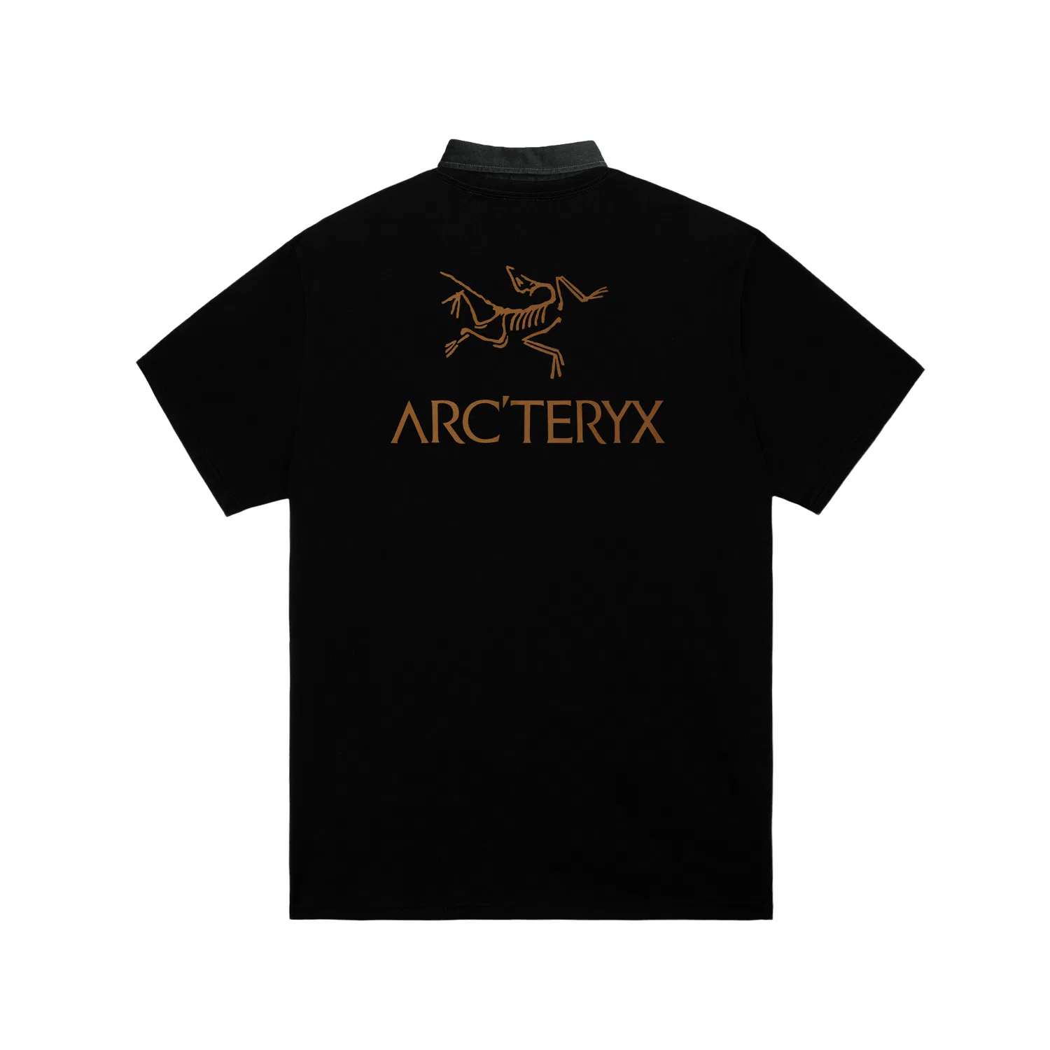 Футболка классическая KRAGG SL COTTON BIRD WORD SHIRT SS, Arcteryx, Black/24K Black — фото 4
