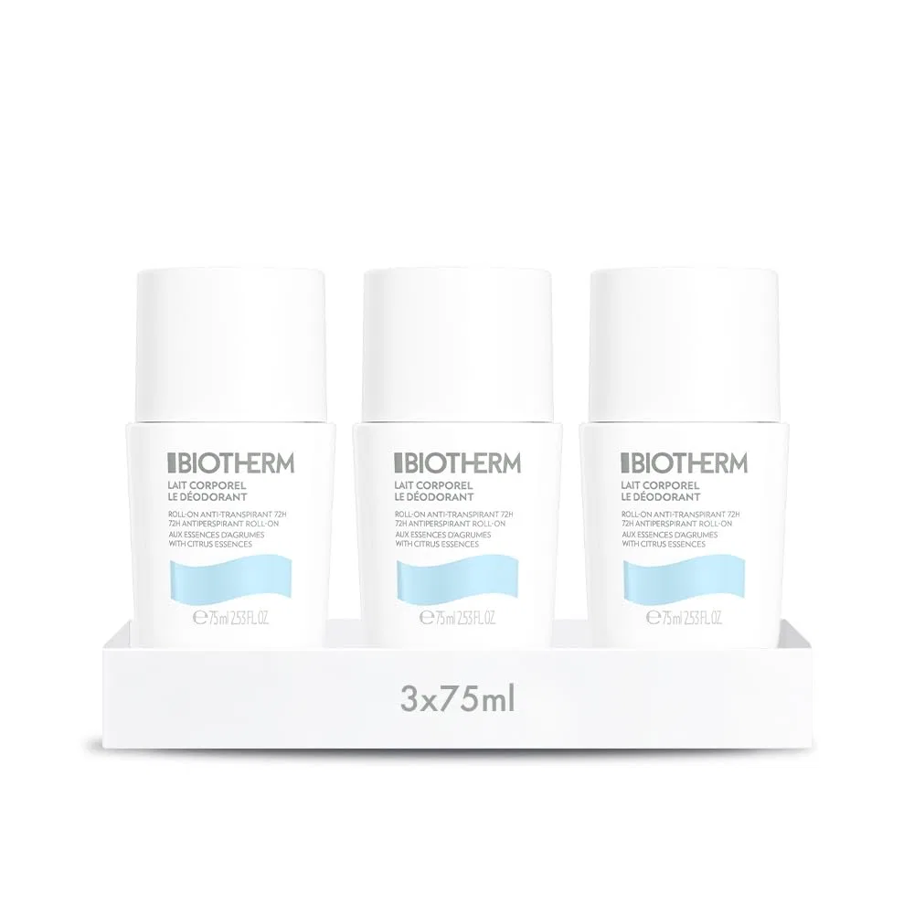 Роликовый дезодорант Biotherm, набор 3 шт., 225 мл
