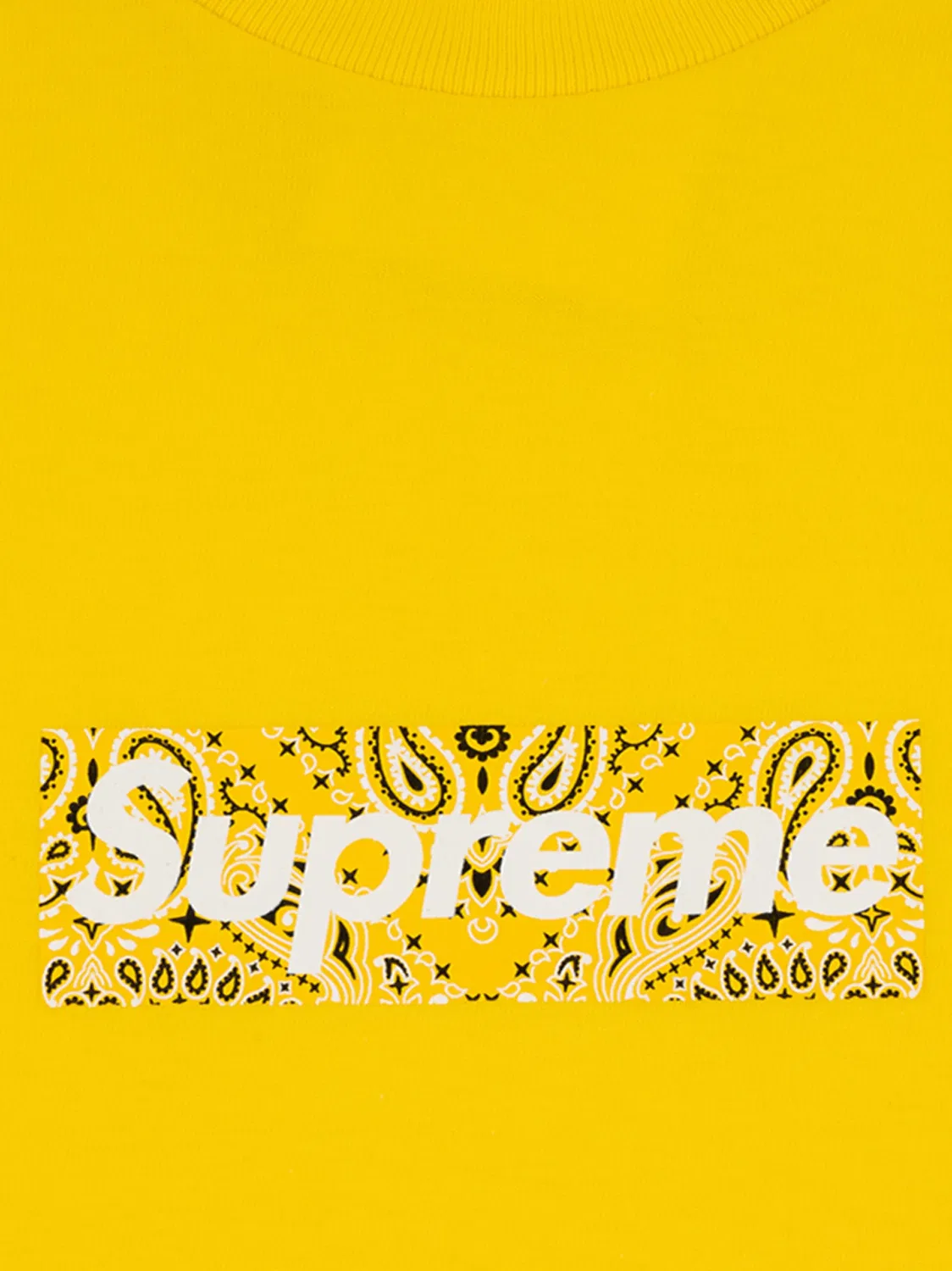 Футболка Bandana Box Logo с круглым вырезом Supreme, желтый — фото 2