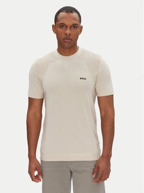 Футболка regular fit Momentum Boss, бежевый