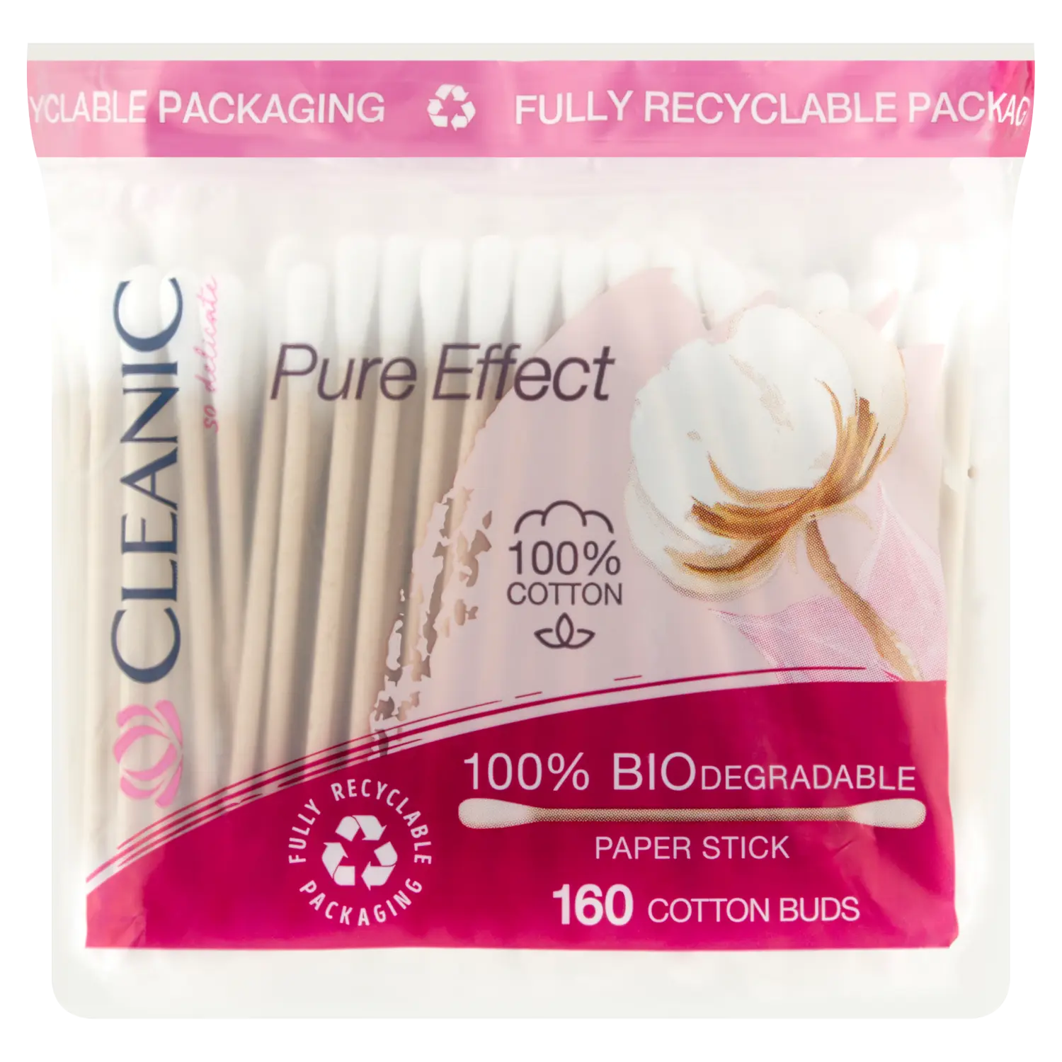 

Cleanic Pure Effect ватные палочки, 160 шт/1 упаковка