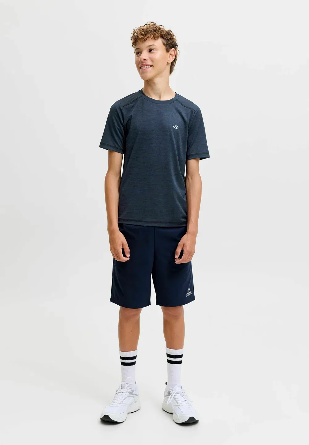 Футболка с нашивкой, детская футболка - базовая футболка Jack & Jones Junior, Sky Captain — фото 2