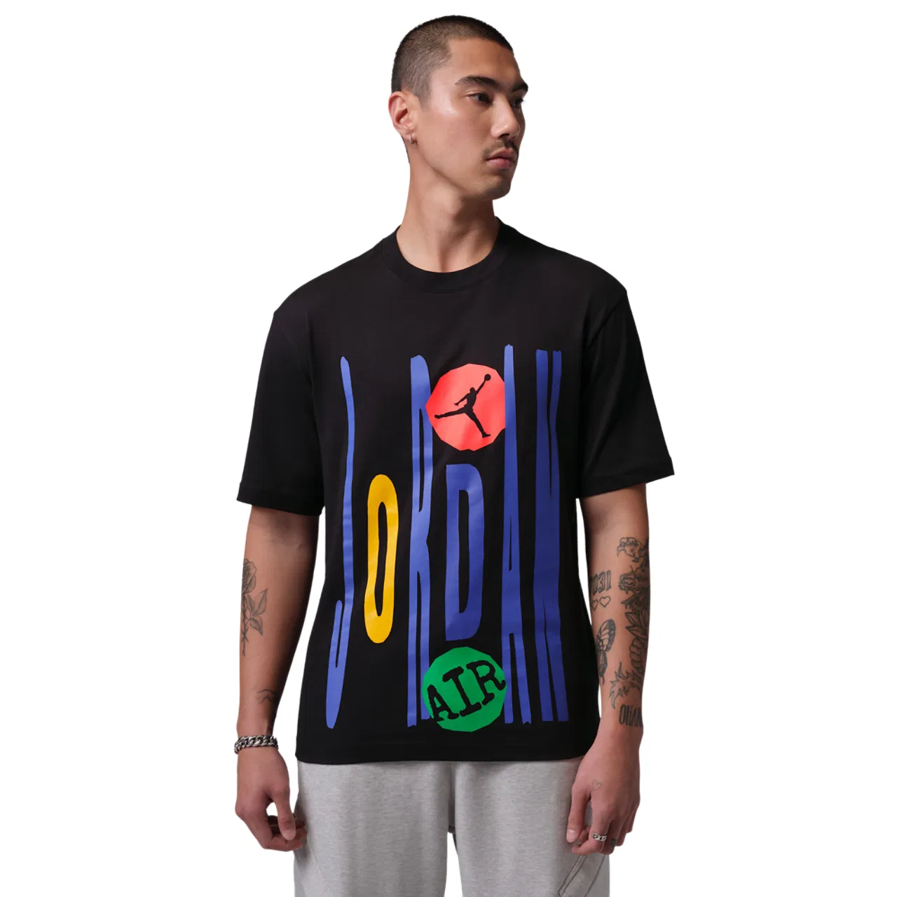 Футболка мужская Technicolor WM Graphic Short Sleeve Crew Jordan, черный