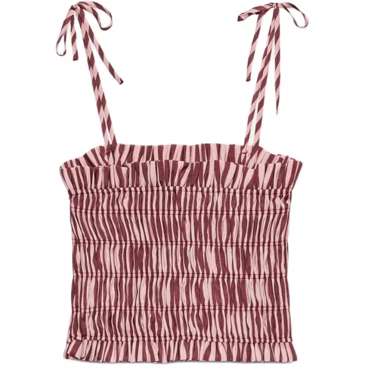 Женский топ-бюстье с принтом Pink ZARA, Розовый — фото 3