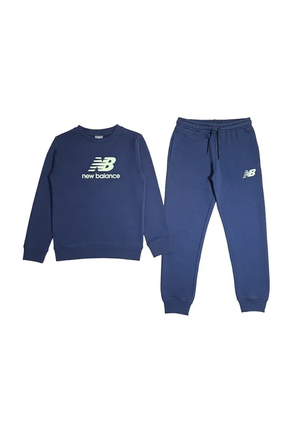 Спортивный костюм из хлопка Completo set New Balance, синий