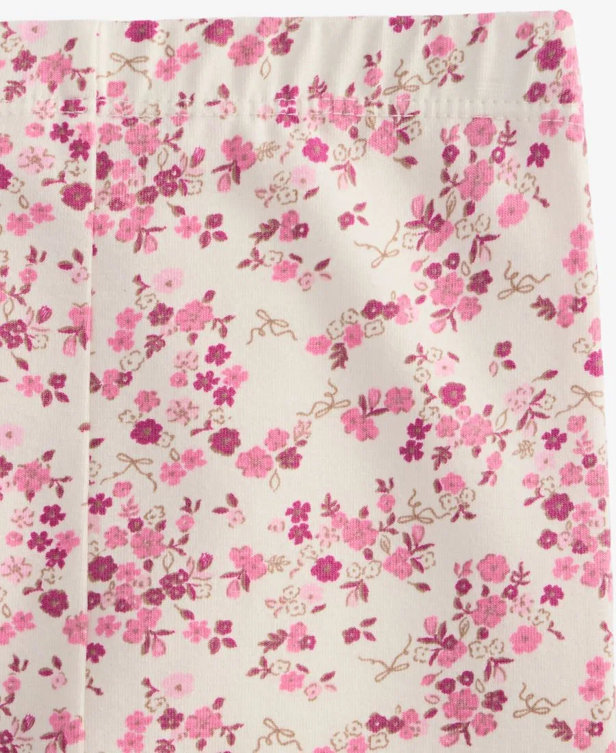 Леггинсы с принтом, модель Mix and Match Floral-Print First Impressions, Delicate Ivory — фото 3