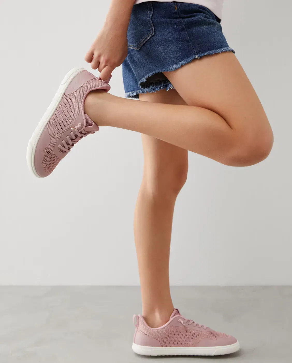 Детские кроссовки для девочек Barefoot Goflex B&W Conguitos, Rosa — фото 2