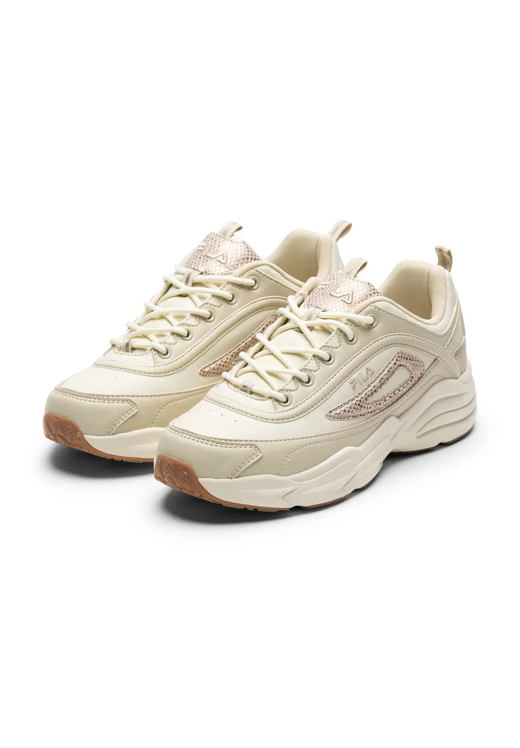 Обувь для подростков Skye - кроссовки Fila, Oyster Gray-Champange — фото 2