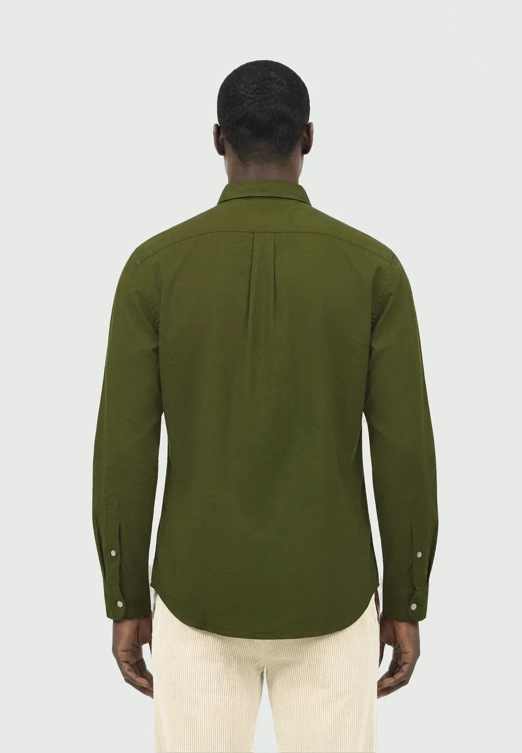 Рубашка из фланели Flex однотонная RF - рубашка Tommy Hilfiger, Huntsman Green — фото 3