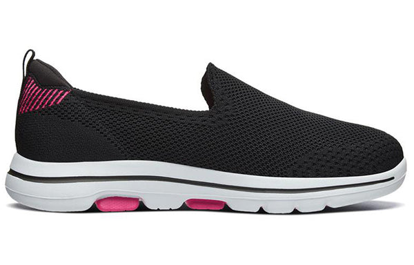 Тапочки go walk 5 loafers 'black pink red' Skechers, черный — фото 2