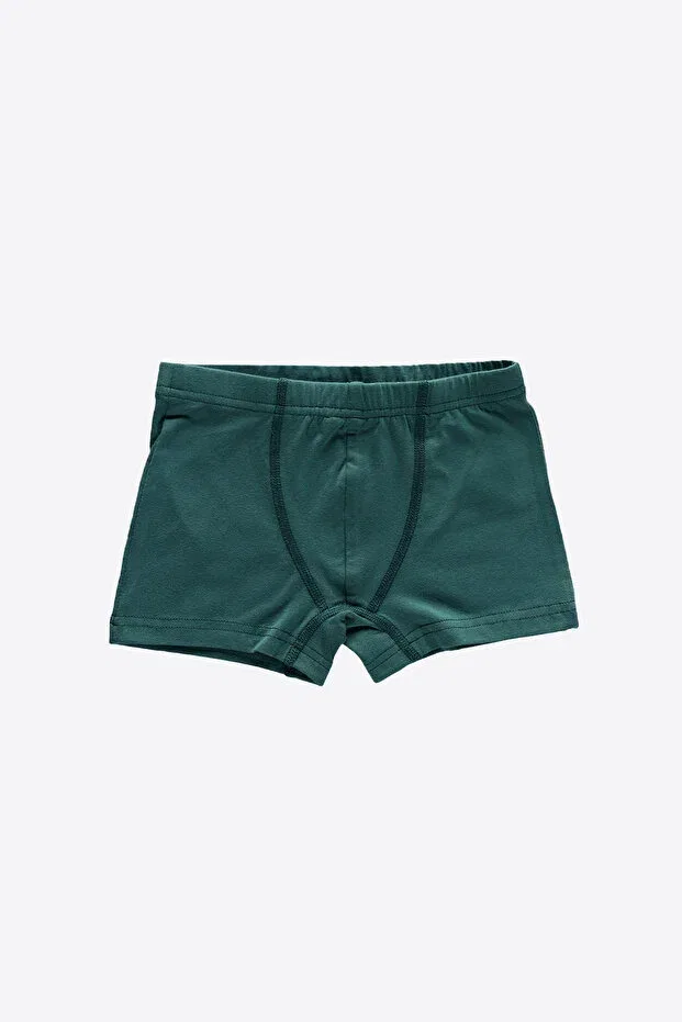 Детские боксеры для мальчиков хлопковые 3 шт Malabadi, Green Burgundy Blue — фото 3