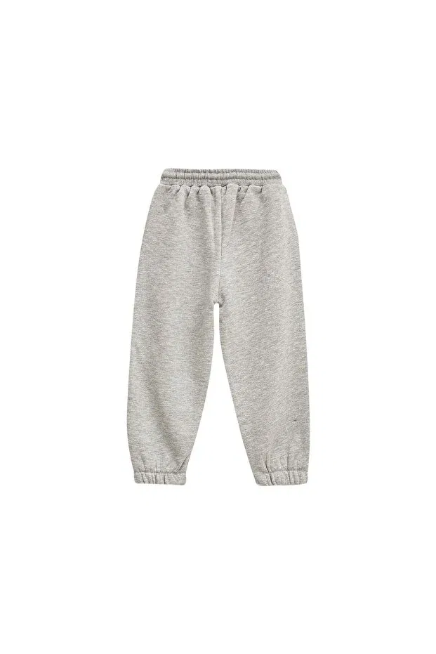 Детские спортивные штаны для девочек с эластичным манжетом Matchy Matchy, Gray — фото 3
