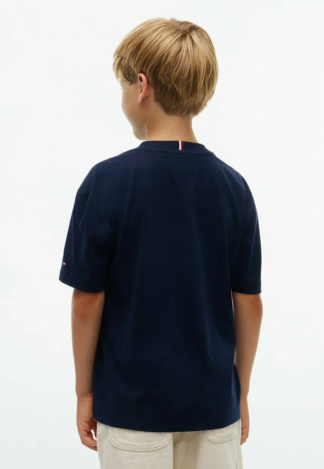 Футболка с круглым вырезом и логотипом - футболка с принтом Tommy Hilfiger, Dark Blue — фото 3