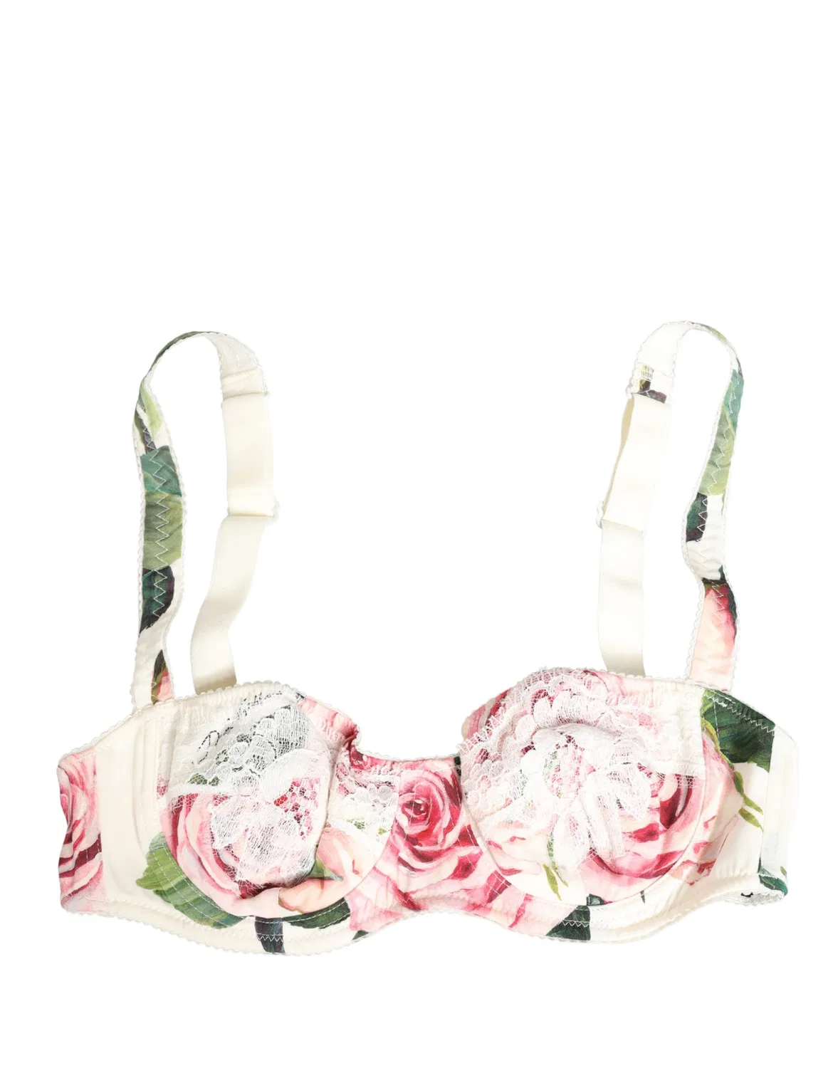 Женское бюстгальтеры на косточках с цветочным принтом Multicolor Floral Semi-Pad Underwire Dolce & Gabbana, Multicolor