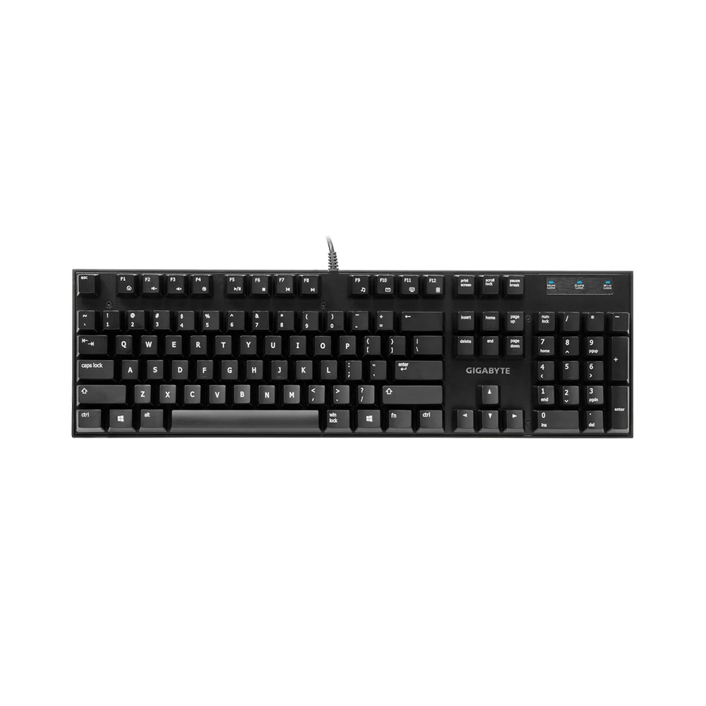

Игровая клавиатура Gigabyte FORCE K81, Red Switch, чёрный, английская раскладка