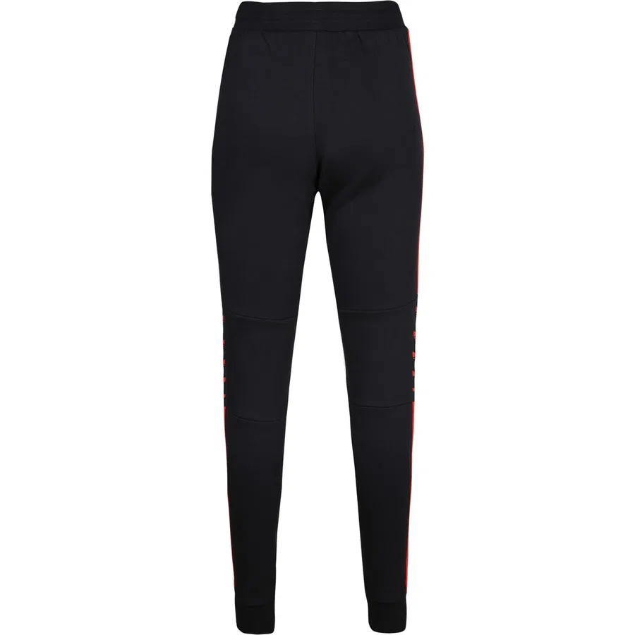 Хлопковые спортивные брюки Trefoil Fleece adidas, Черный — фото 4