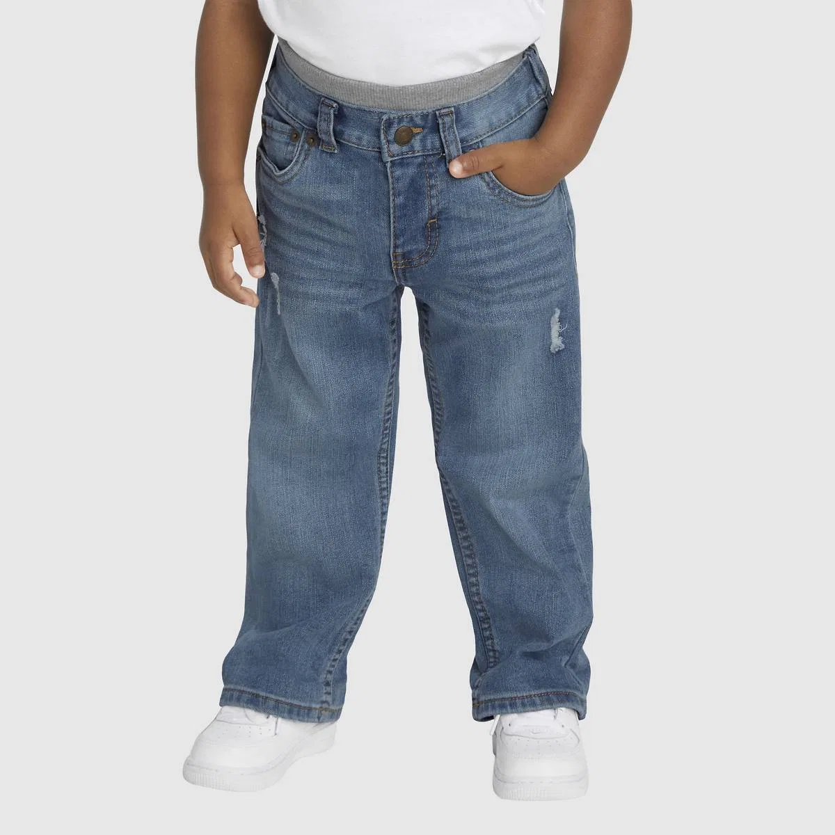 Джинсы Murphy прямого кроя на резинке для мальчиков 2T-4T Levi's, Vintage Sky - Medium Wash — фото 2