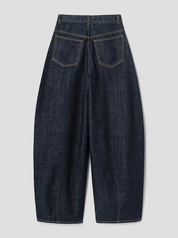 Джинсы широкие Ovalo JACQUEMUS, Dark Navy — фото 2