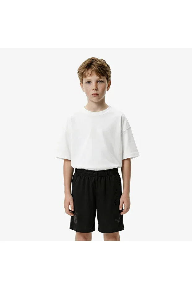Детские шорты для девочек с принтом Galatasaray s.k. 24/25 custom kids football shorts Puma, Black1