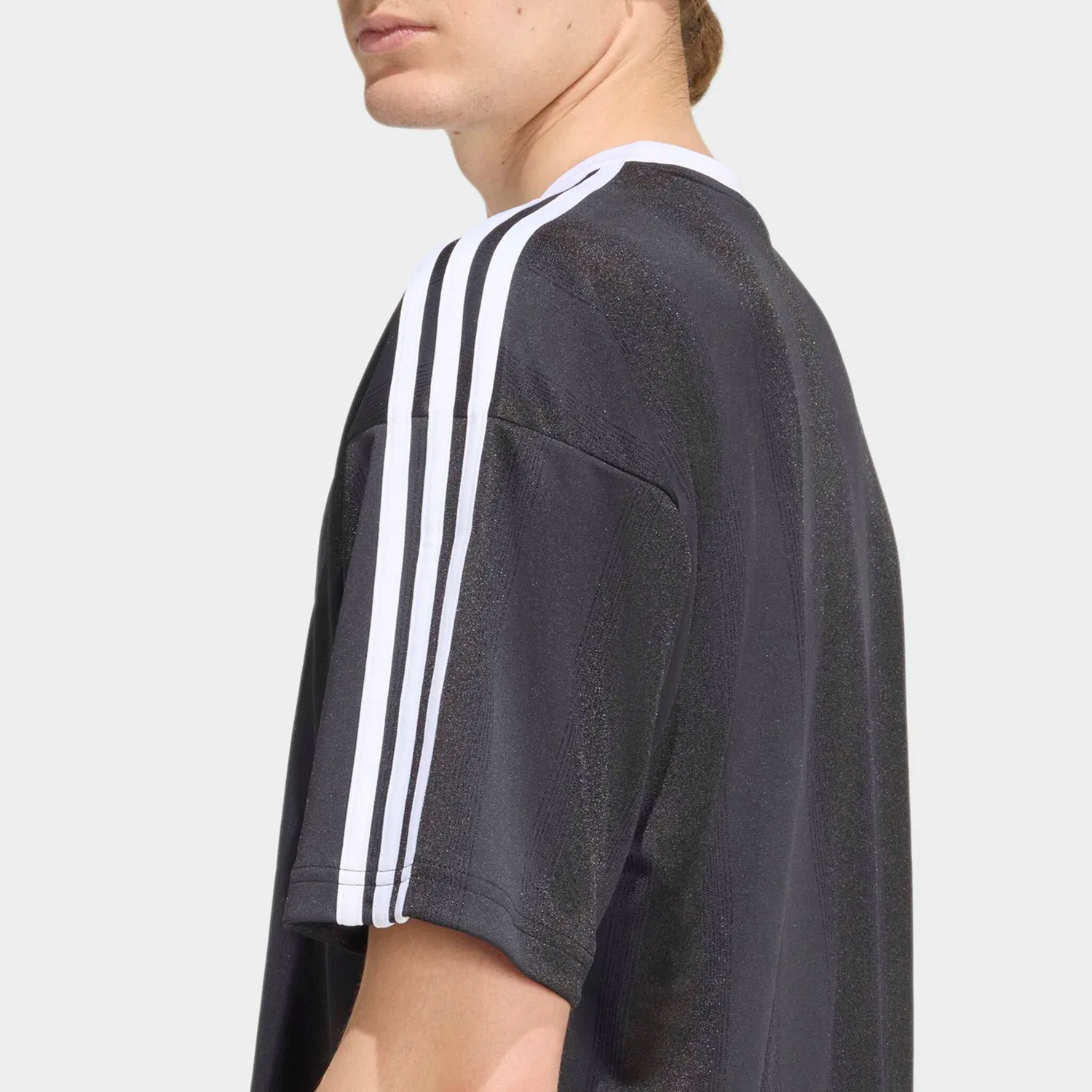 Мужская свободная футболка с круглым вырезом Adidas Originals, Black — фото 4