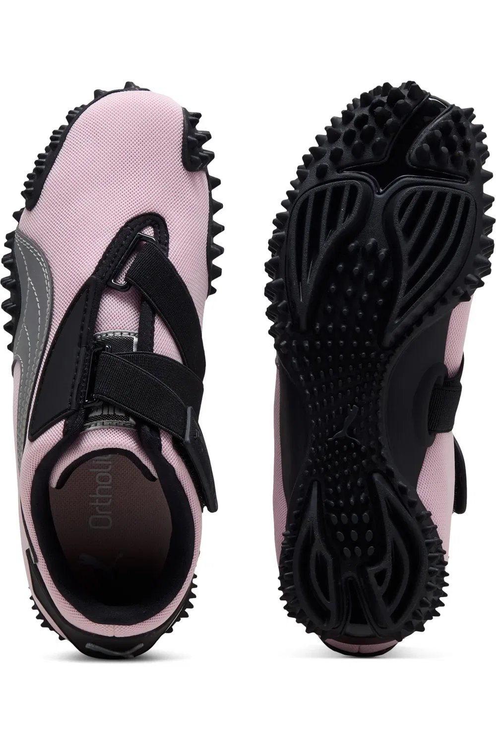 Детские кроссовки с липучкой Mostro OG PUMA, Pearl Pink/Puma Silver — фото 4