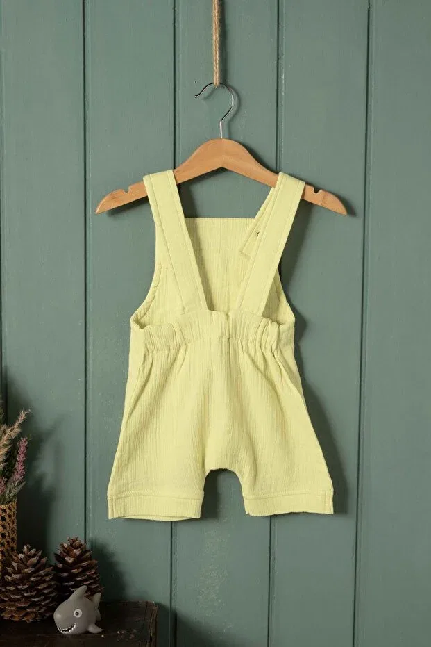 Детский комбинезон для девочек хлопковый Montisu, Yellow — фото 4