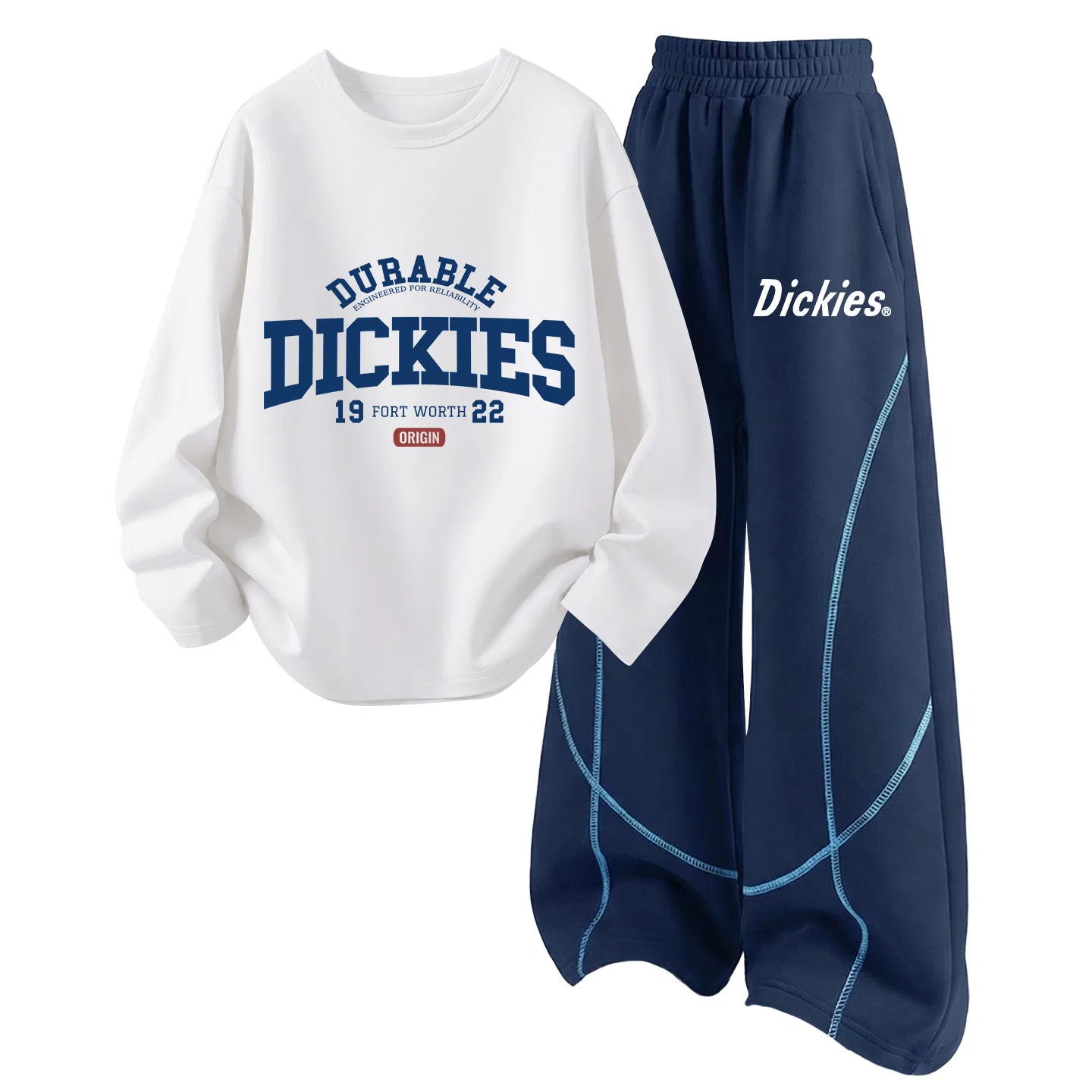 Детский спортивный комплект с принтом Academy Logo White+S B Slim Logo K Navy Blue Dickies, Navy Blue
