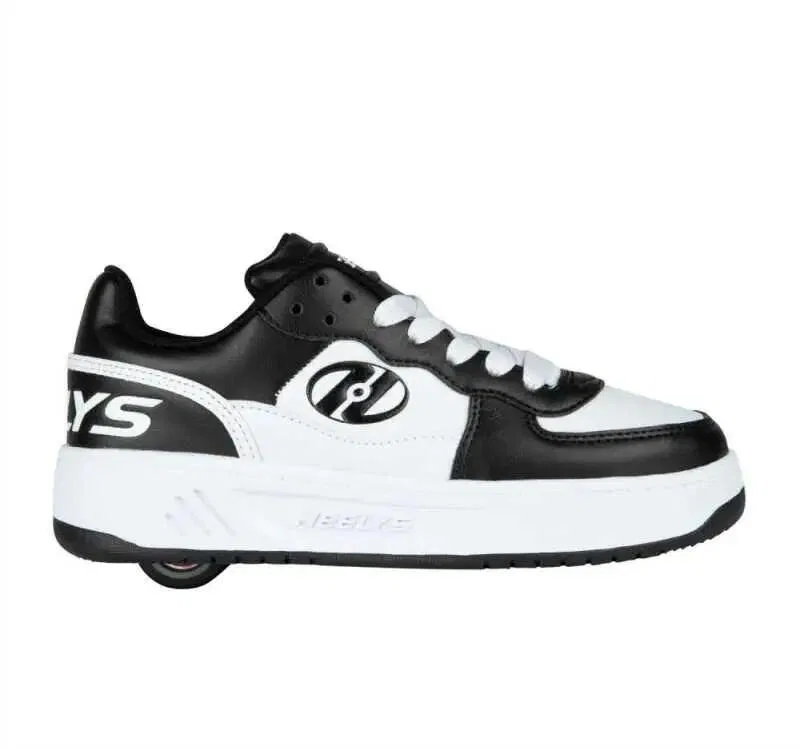 Детские кроссовки на колесиках Rezerve Low Heelys, Schwarz Weiss — фото 2