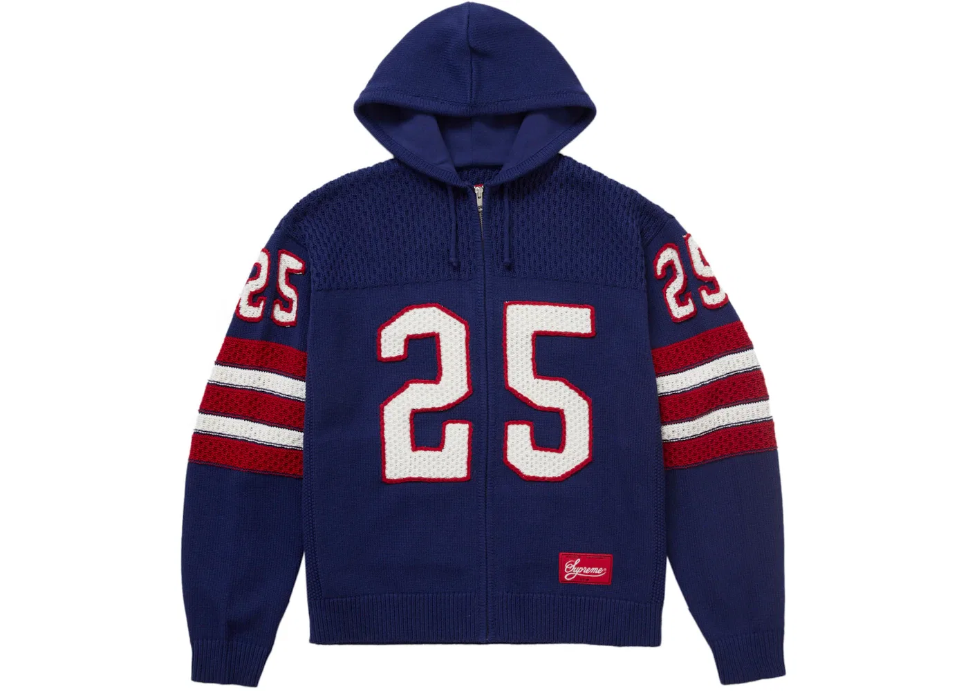 Мужской свитер с капюшоном на молнии Supreme Sweater (FW25), Navy
