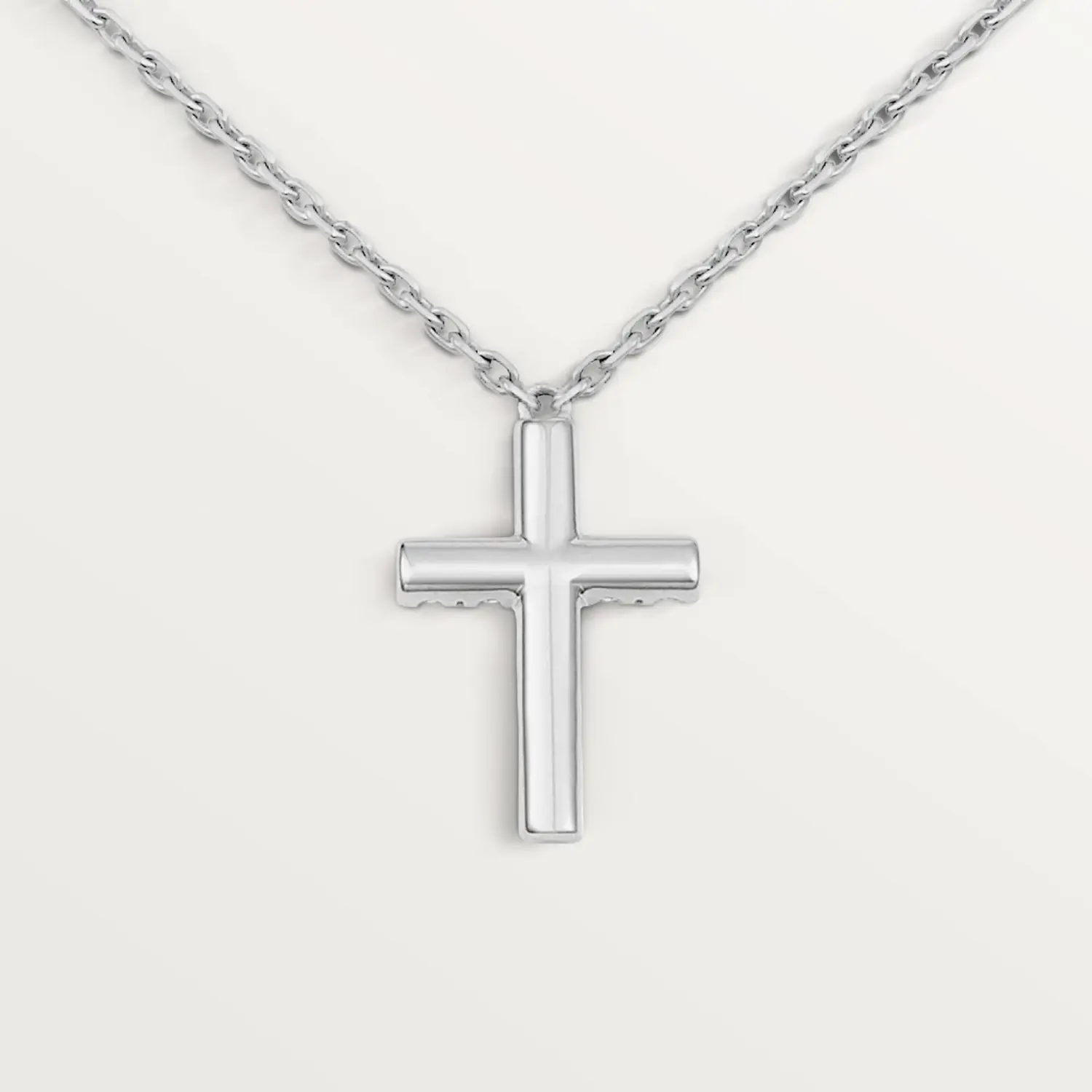 Колье Cartier Symbols Cross, белое золото/бриллианты — фото 3