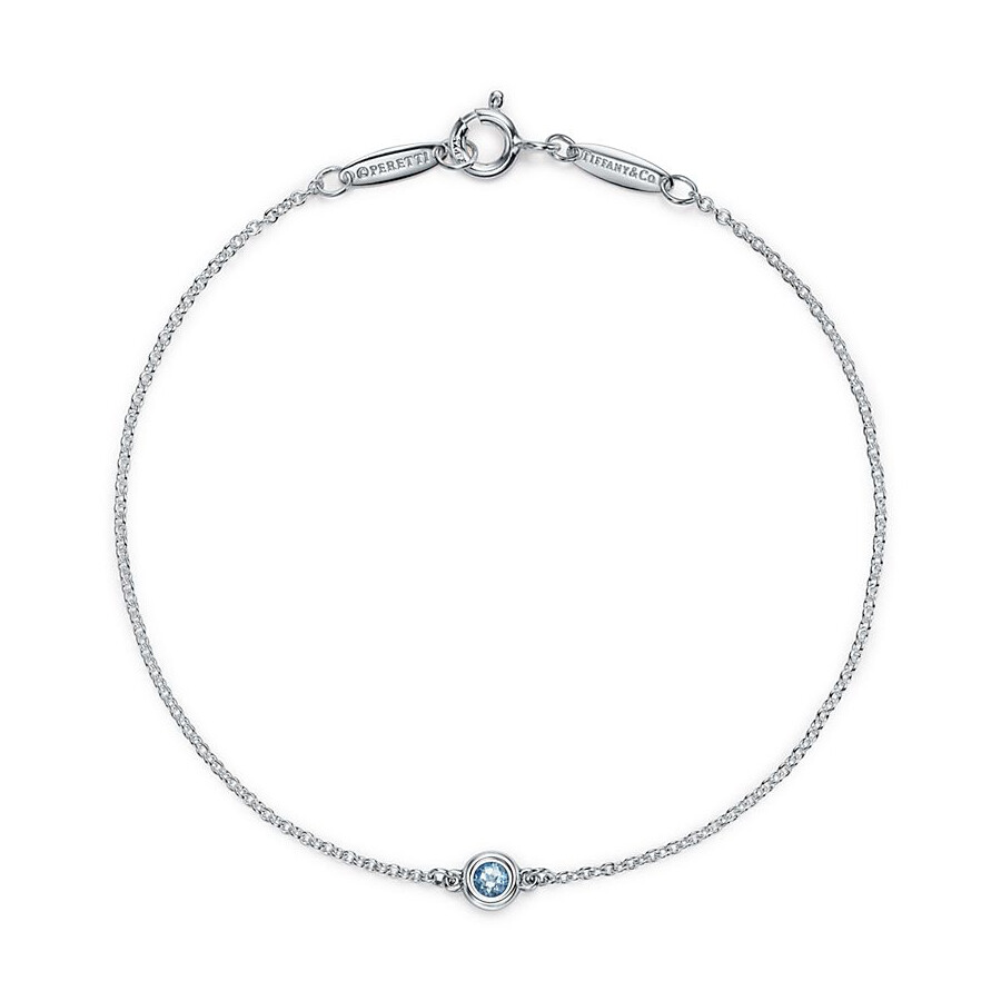 Браслет Tiffany & Co. Elsa Peretti Color by the Yard Aquamarine, серебро