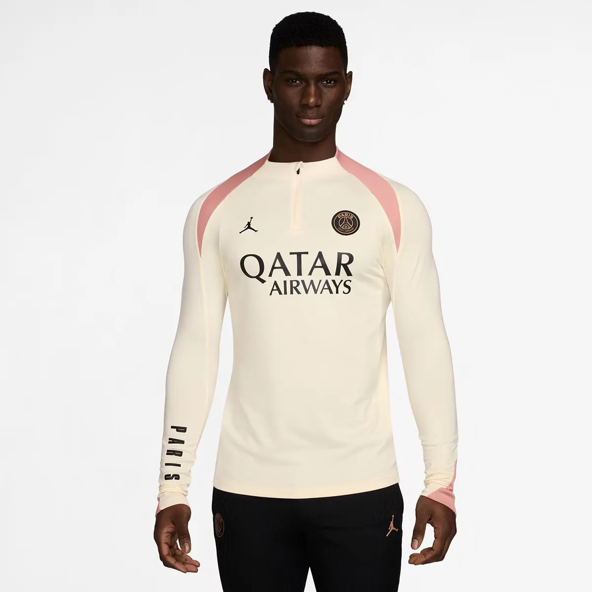 

Мужская домашняя футболка Paris Saint-Germain 2024-2025 Strike Nike, белый