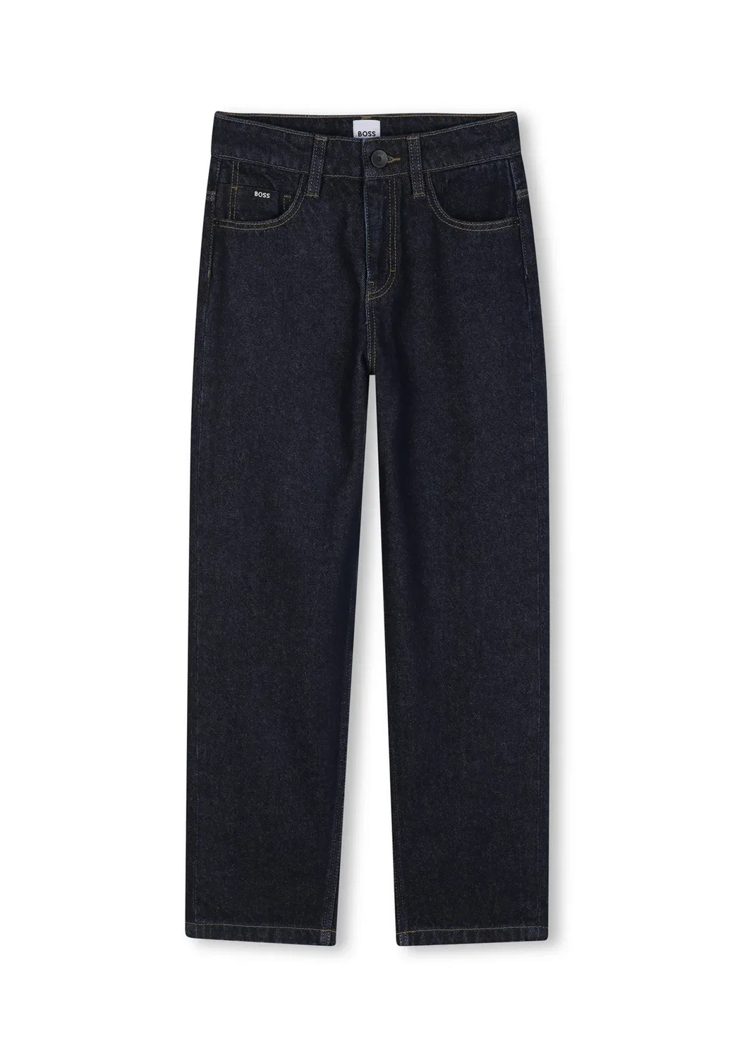 Pantalon en denim - джинсы прямого кроя Boss Kidswear, Denim Brut