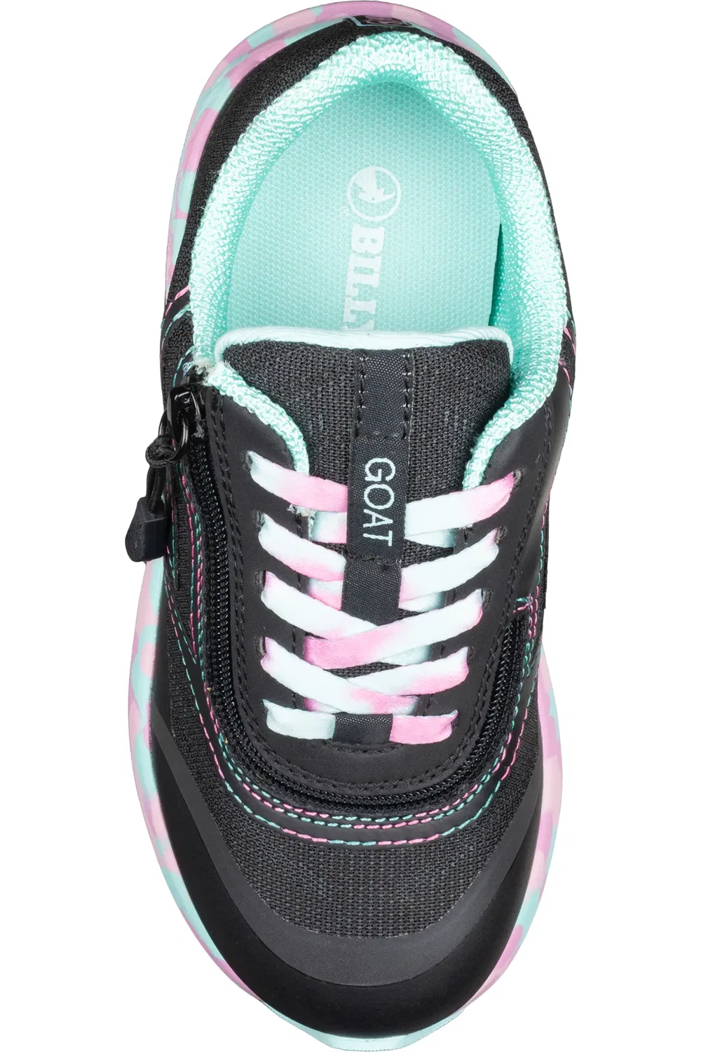 Детские кроссовки на молнии Zip Around BILLY Footwear, Midnight Mermaid Black — фото 2