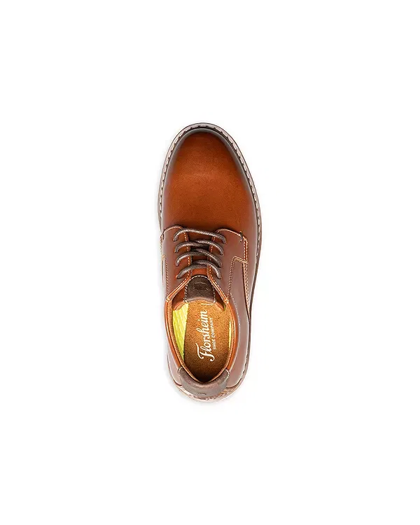 Детские классические туфли для мальчиков Norwalk Plain Toe Ox Shoes Florsheim Kids, Cognac Multi — фото 4
