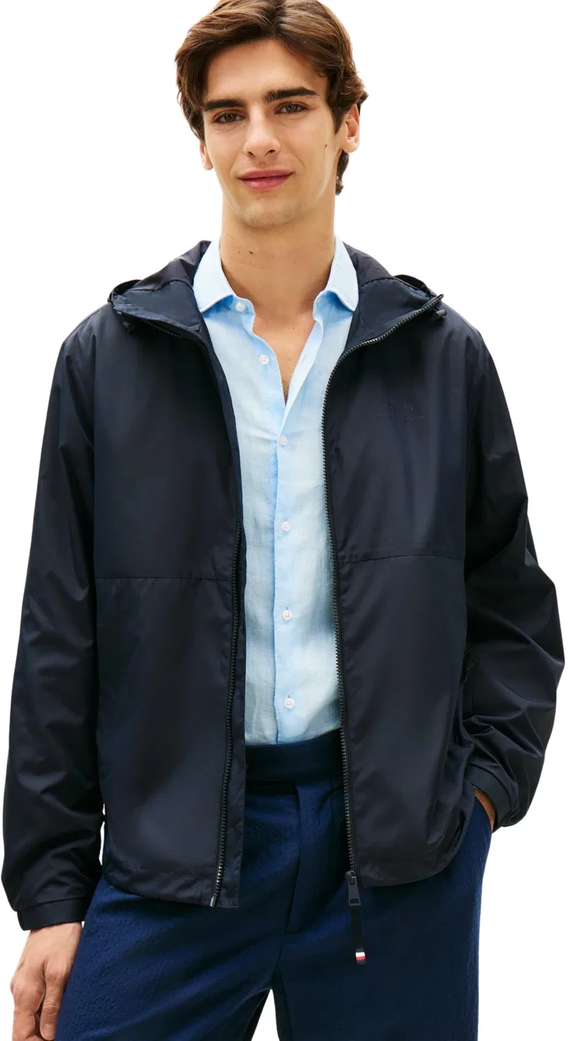 Мужская ветровка с капюшоном Tommy Hilfiger, BLUE (Desert Sky)