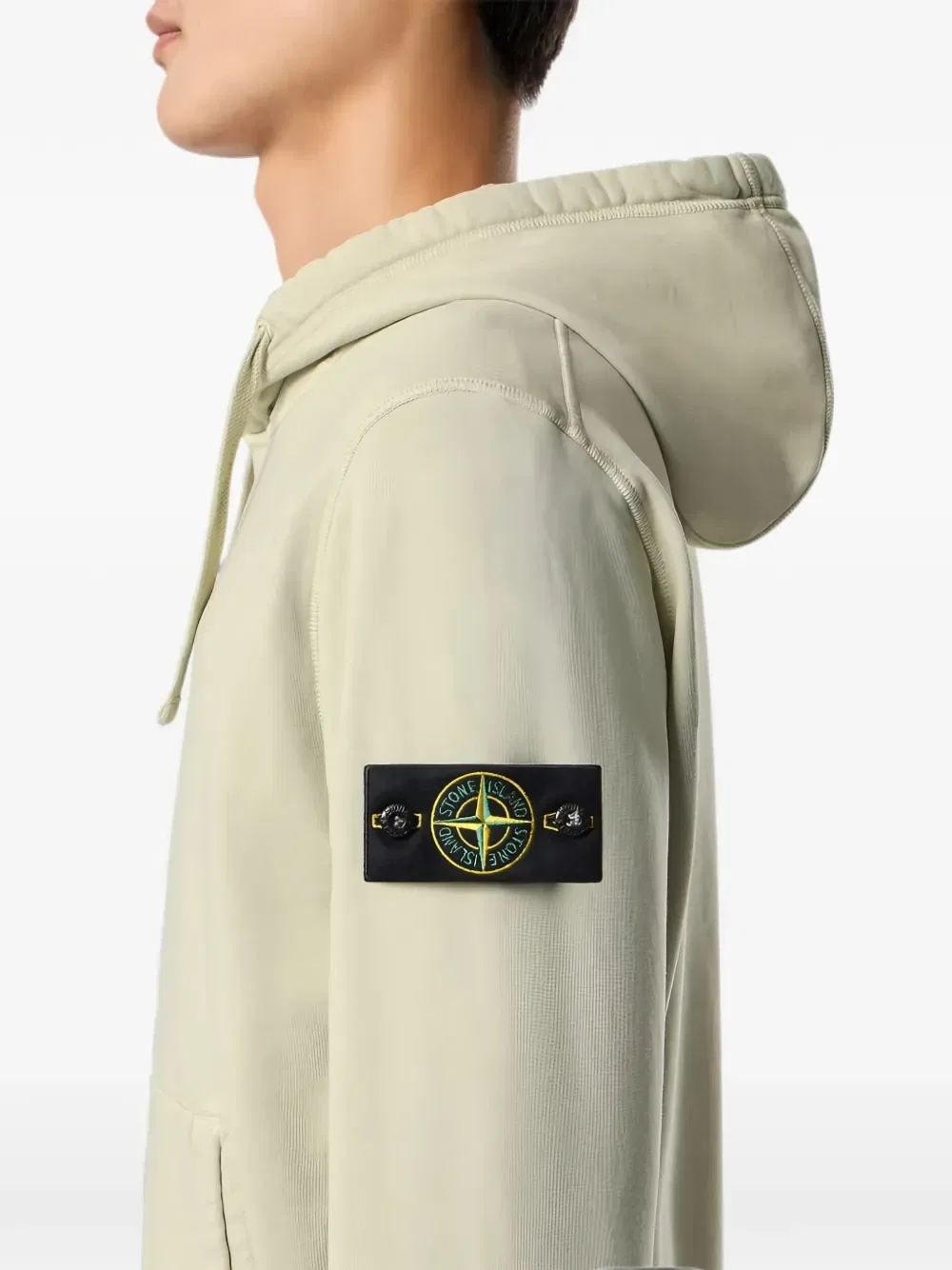 Толстовка с логотипом-нашивкой Stone Island, бежевый — фото 4