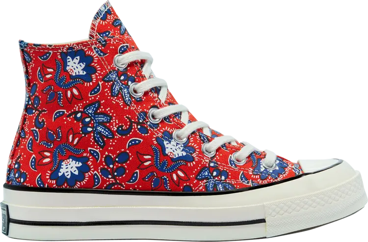 

Кроссовки Converse Chuck 70 High Paisley - Habanero Red, красный