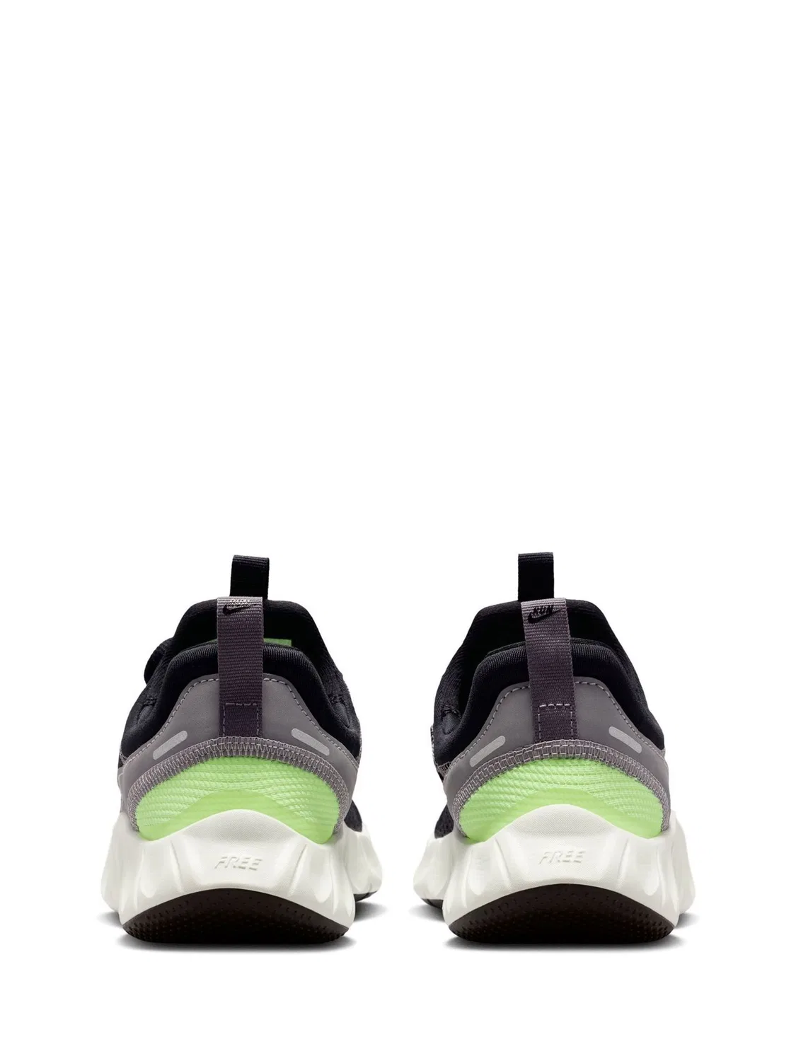 Кроссовки беговые Free Ride Nike, черно-зеленый — фото 4