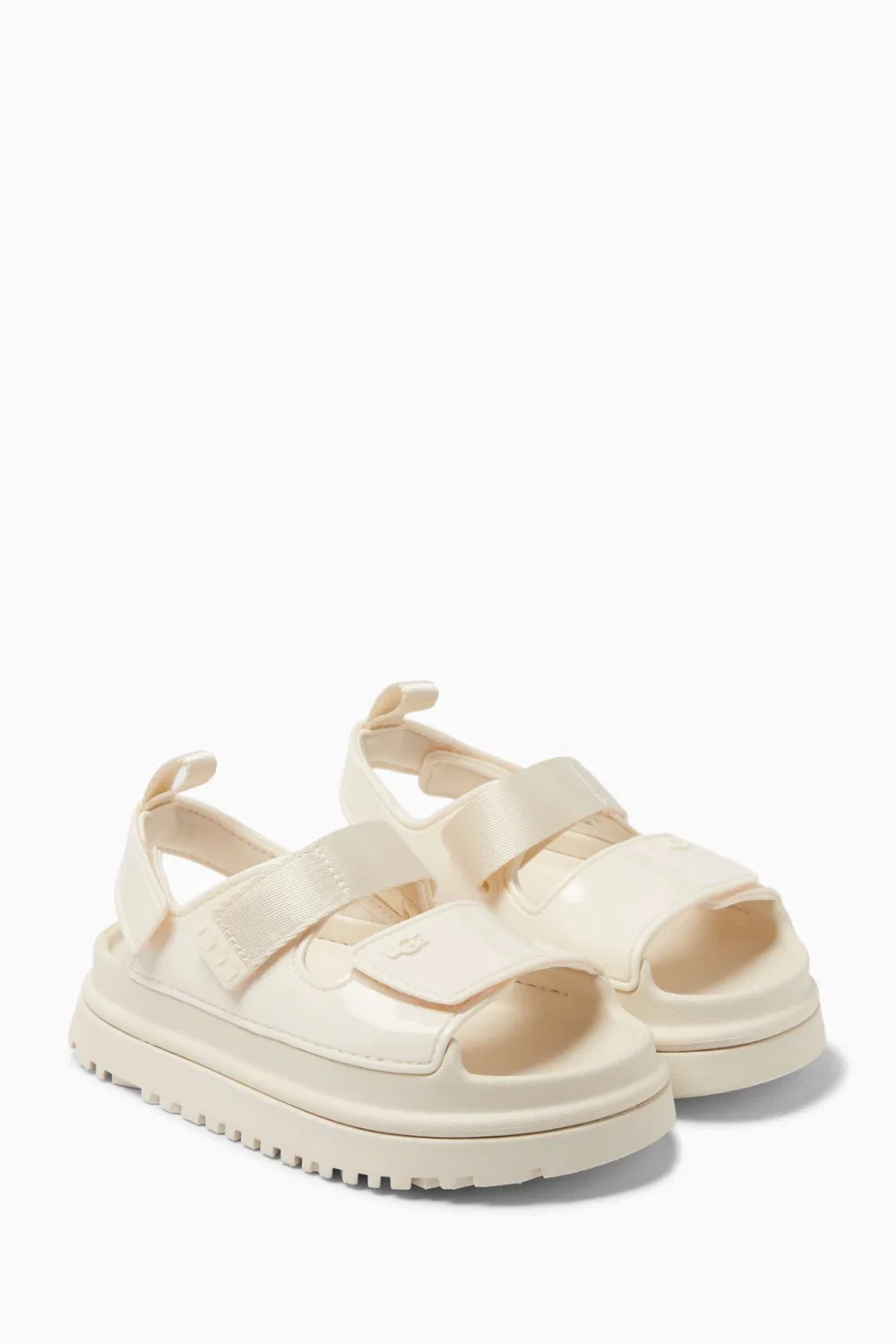 Сандалии блестящие Goldenglow UGG, белый