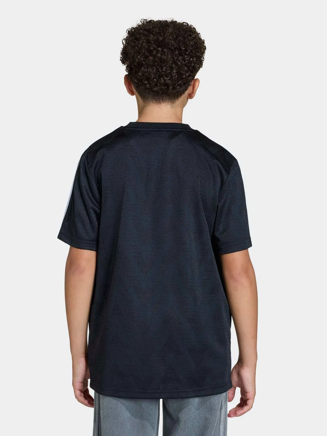 Футболка-джерси с жаккардовым узором, модель Minecraft, adidas Originals, черный — фото 3