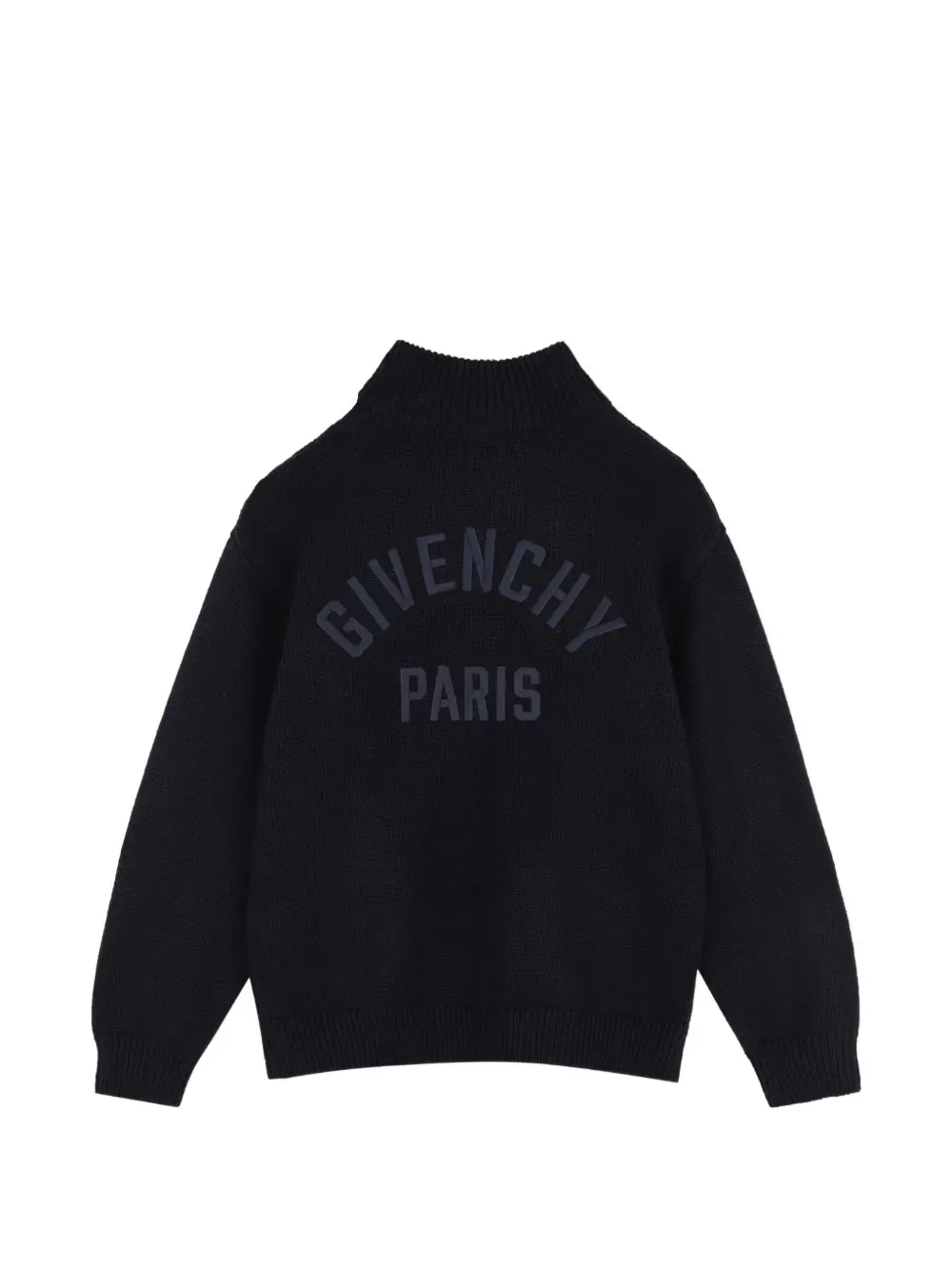 Кардиган на молнии с вышитым логотипом Givenchy Kids, синий — фото 2