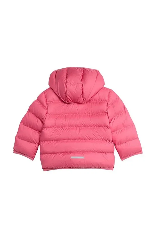 Детское зимнее пальто для девочек с капюшоном Basics Adidas, Pink — фото 3