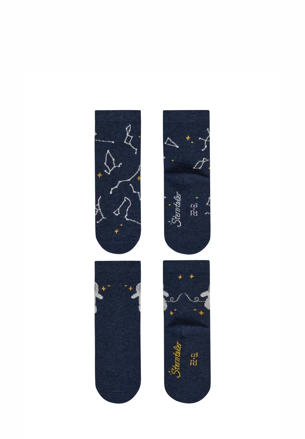 Socken 6er Pack Ringel, Planet, sternenbild, astronaut, rippe und uni - носки Sterntaler, Silver-Coloured — фото 3