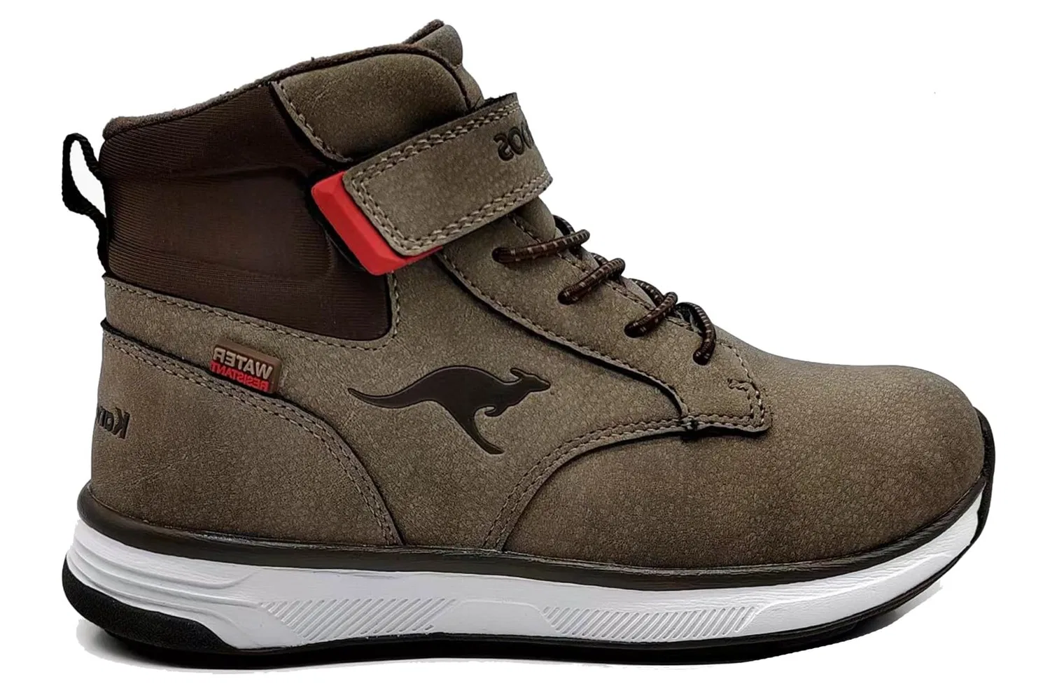 Детские снежные ботинки для мальчиков K-WB Couver KangaROOS, Stone Brown Coffee