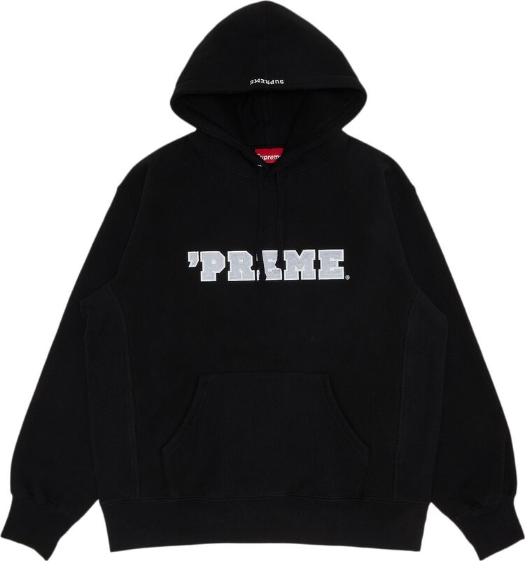 

Толстовка Supreme 'Preme Hooded Sweatshirt 'Black', черный