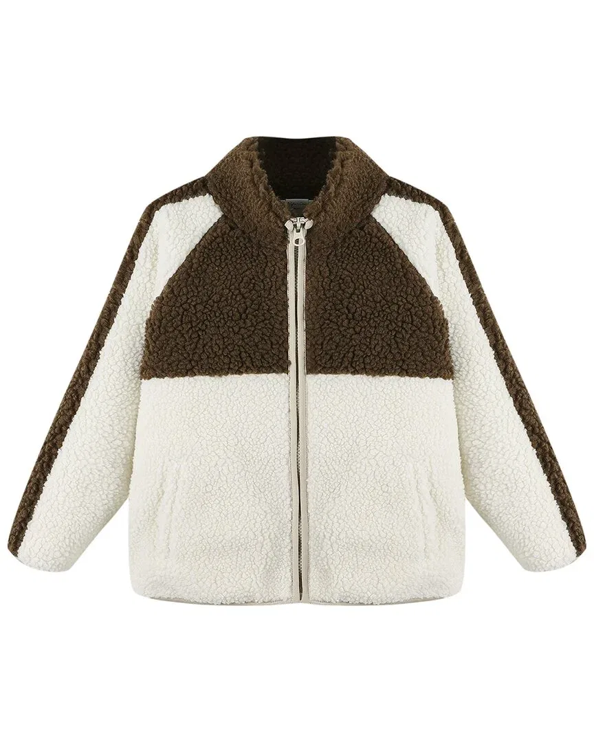 Детская куртка утепленная с контрастными панелями Sherpa Trails Jacket Rylee + Cru, White — фото 2