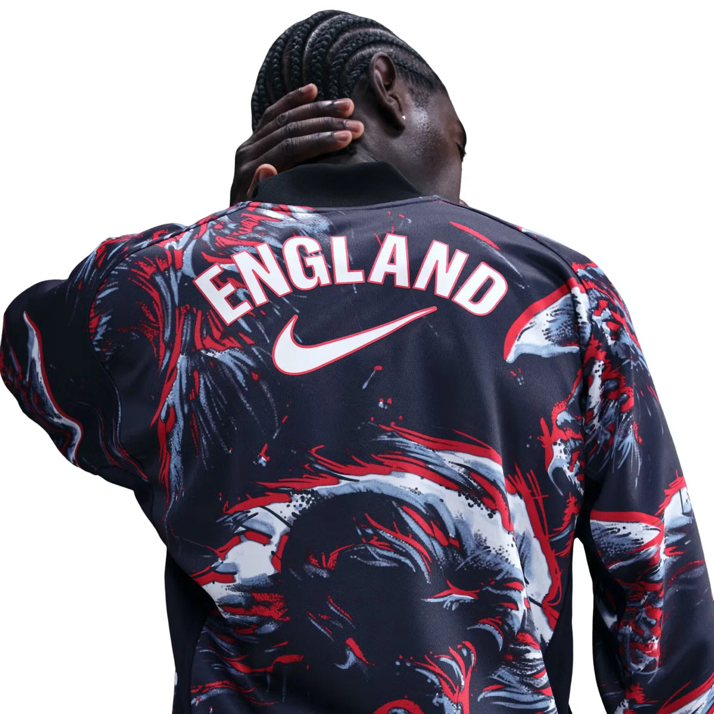 Футбольная вратарская футболка с принтом England Nike, черный — фото 3