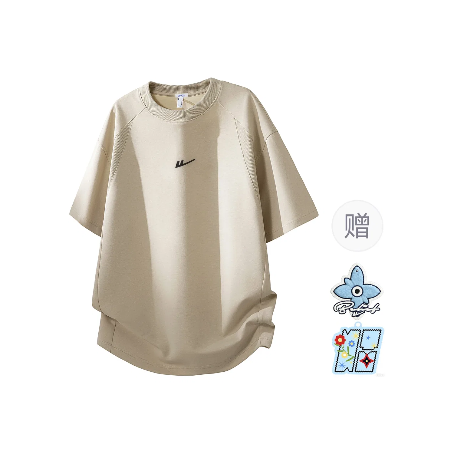 Футболка детская свободного кроя с круглым вырезом Heather Gray WARRIOR — фото 4