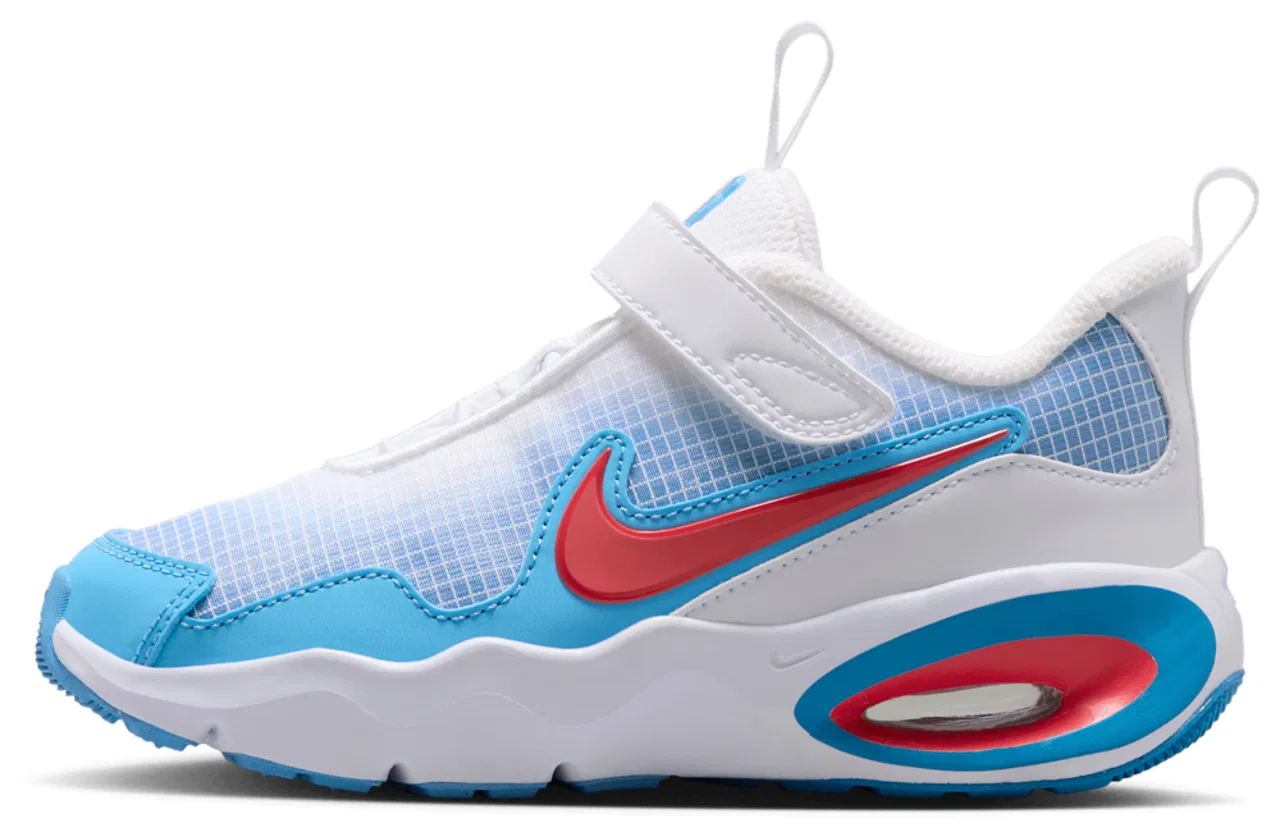 Кроссовки для мальчиков Air Max Nova Nike, цвет White/Fusion Red/Aurora Blue — фото 2